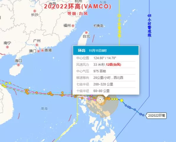 2020年22號臺風環(huán)高登陸時間 臺風環(huán)高會影響三亞嗎