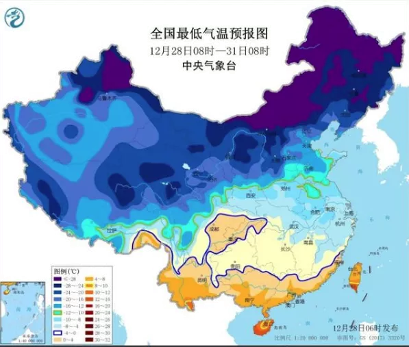 寒潮預(yù)警升級為橙色 寒潮最新消息