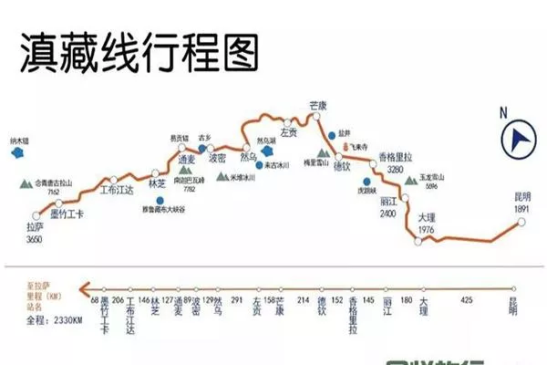 進(jìn)藏公路線地圖 幾條進(jìn)藏公路線